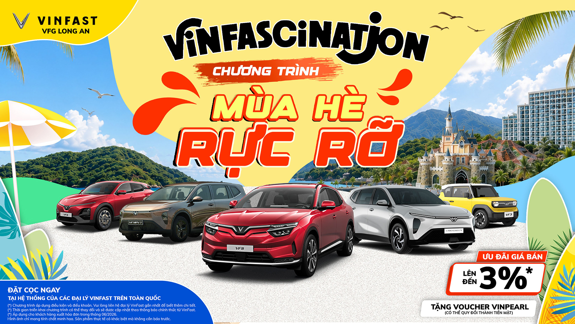 Vinfast Long An mùa hè rực rỡ